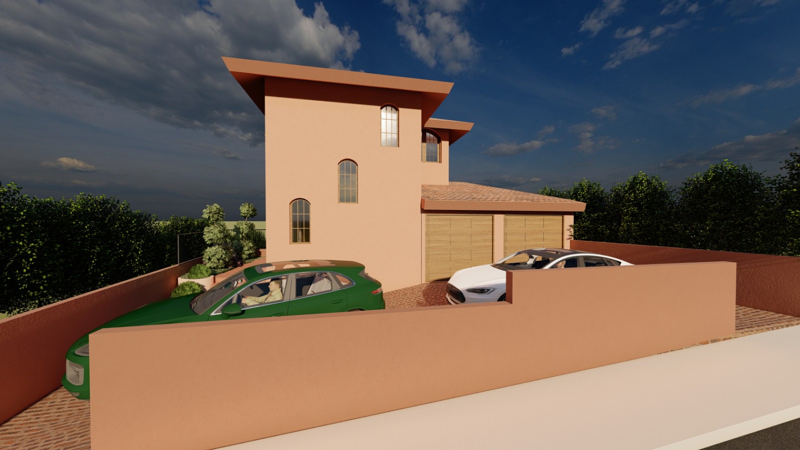 Moroccan Residence — entry courtyard
